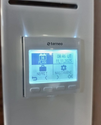 zabudovaný programovatelný termostat Hetta® PRO